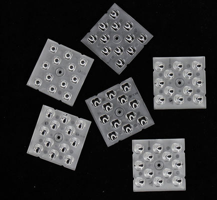 12in1 قوة عالية 50x50MM عدسة متعددة مجموعة عدسات LED بصرية لضوء الشارع LED