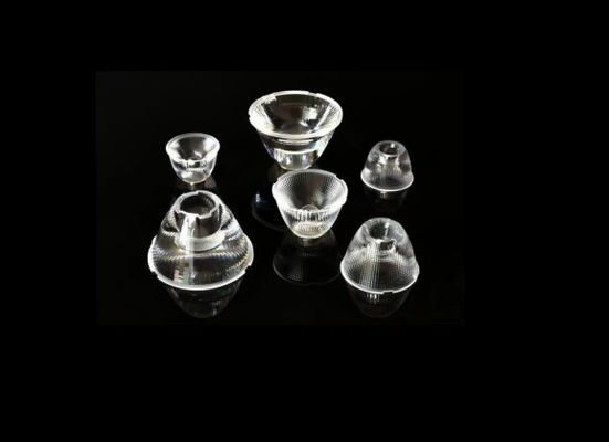 العدسة المضادة للوهج العميقة من سلسلة COB LED العدسة الفردية المُحسنة لـ 4mm / 6mm COB LEDs