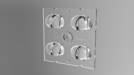 شرائح LED قابلة للتخصيص 3030x4 عدسة ضوئية LED مع زاوية شعاع T2M-B للإضاءة الخارجية